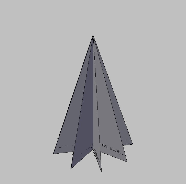 Bloque Autocad Vista de Árbol Pino 19 en 3D